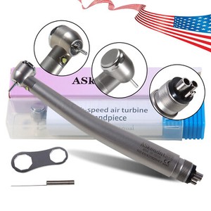 Askeadnt Dental LED Self Power Handpiece High Speed Turbine E Generator 4holes