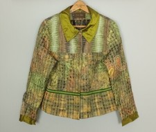 Vintage Retro 90s Eva & Claudi Bright Bold Festival Boho Hippie Blazer Jacket