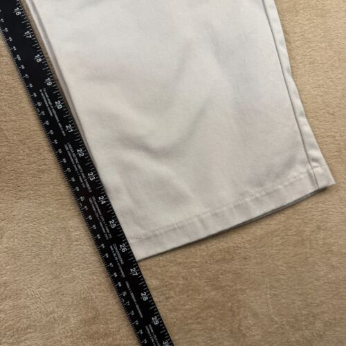 Tommy Hilfiger Hose Herren 32x27 Beige Khaki Chino Straight Freizeit Baumwolle Preppy - Bild 10 von 12