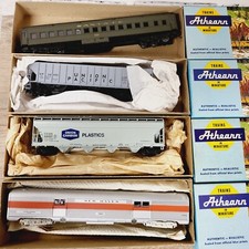 VINTAGE ATHEARN HO 4x UNION SANTA NEW HAVEN TRAIN MODEL KIT RAILROAD BOX LOT