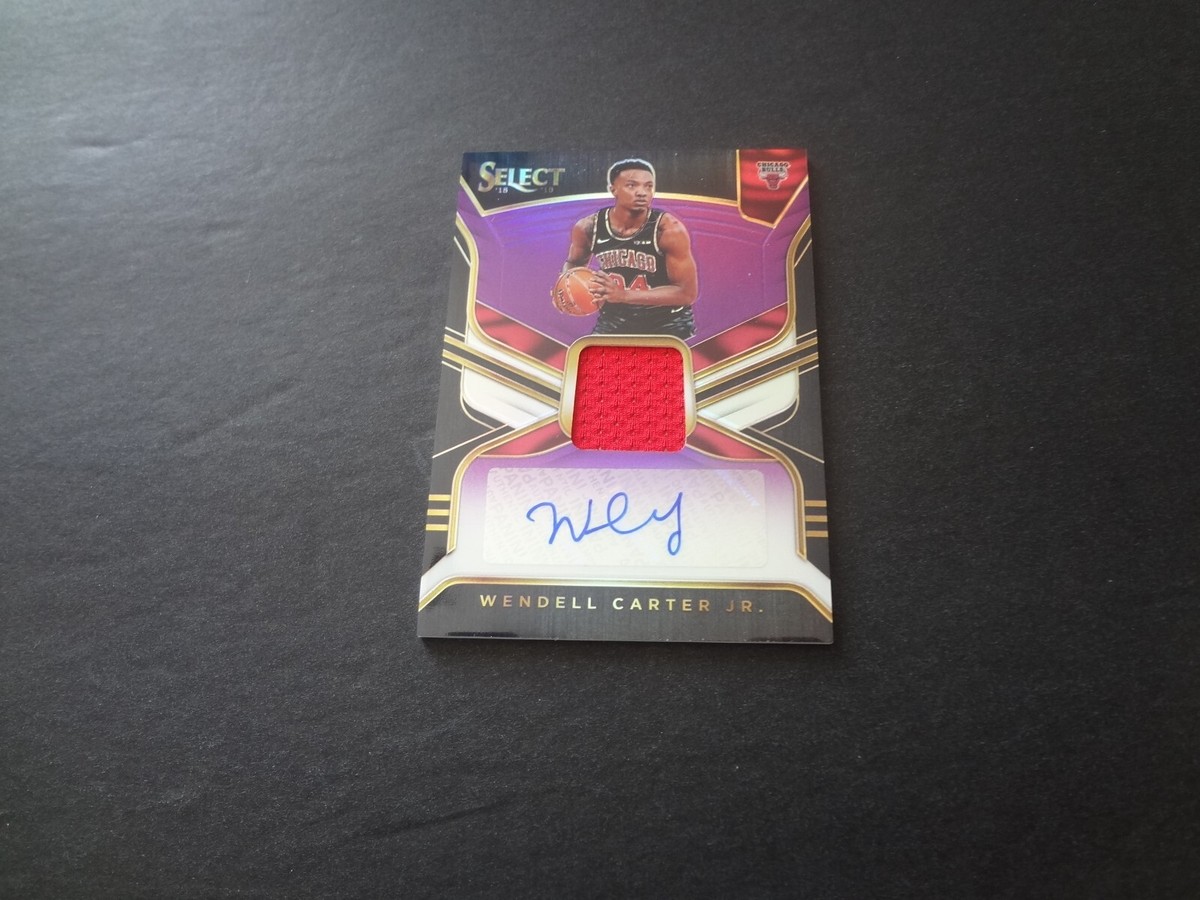 2018-19 Select Wendell Carter Jr /99 Auto Patch Rookie Purple RC 