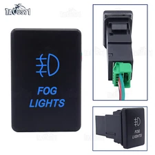 Push Switch Button LED Fog Light ON-OFF For Toyota Tacoma Tundra Sequoia Yaris
