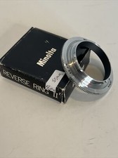 Minolta Reverse Ring II 55mm close up lens adapter New In Box Vintage Camera ACC