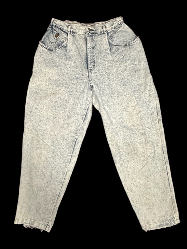 Vintage Pleated Lee Jeans Womens Straight Fit USA Mom High Rise Denim Ladies