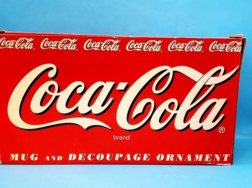 Vtg. 1996 Coca-Cola Mug & Decoupage Ornament In Original Box - Picture 3 of 7
