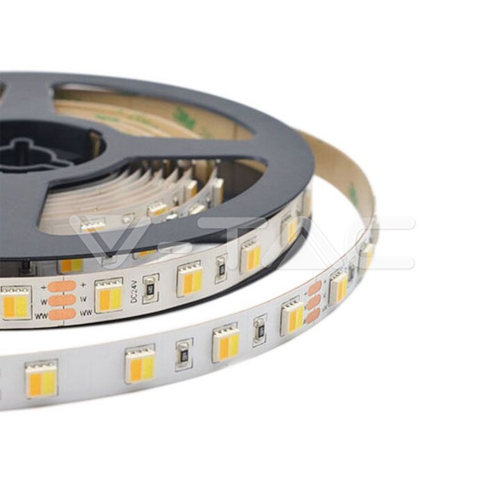 Striscia flessibile changing color RGB+W 3in1 70W 120LED/M V-TAC VT-2835-120-14V