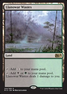 1x Llanowar Wastes - Magic 2015 - NM-Mint, English