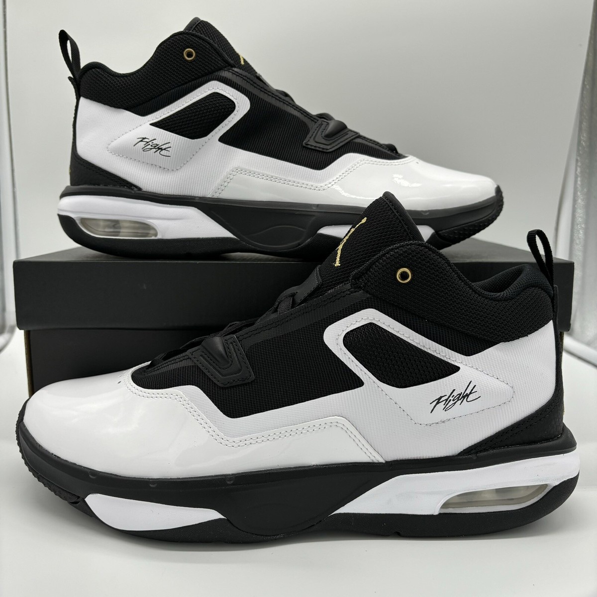 Nike Air Jordan Stay Loyal 3 Shoes Black White Gold Sneakers