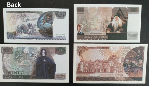 Harry Potter Galleon Bank Notes Paper Bills Lot Of 4 Gringotts Bank harry-potter-galleon-bank-notes-paper-bills-lot-of-4-gringotts-bank