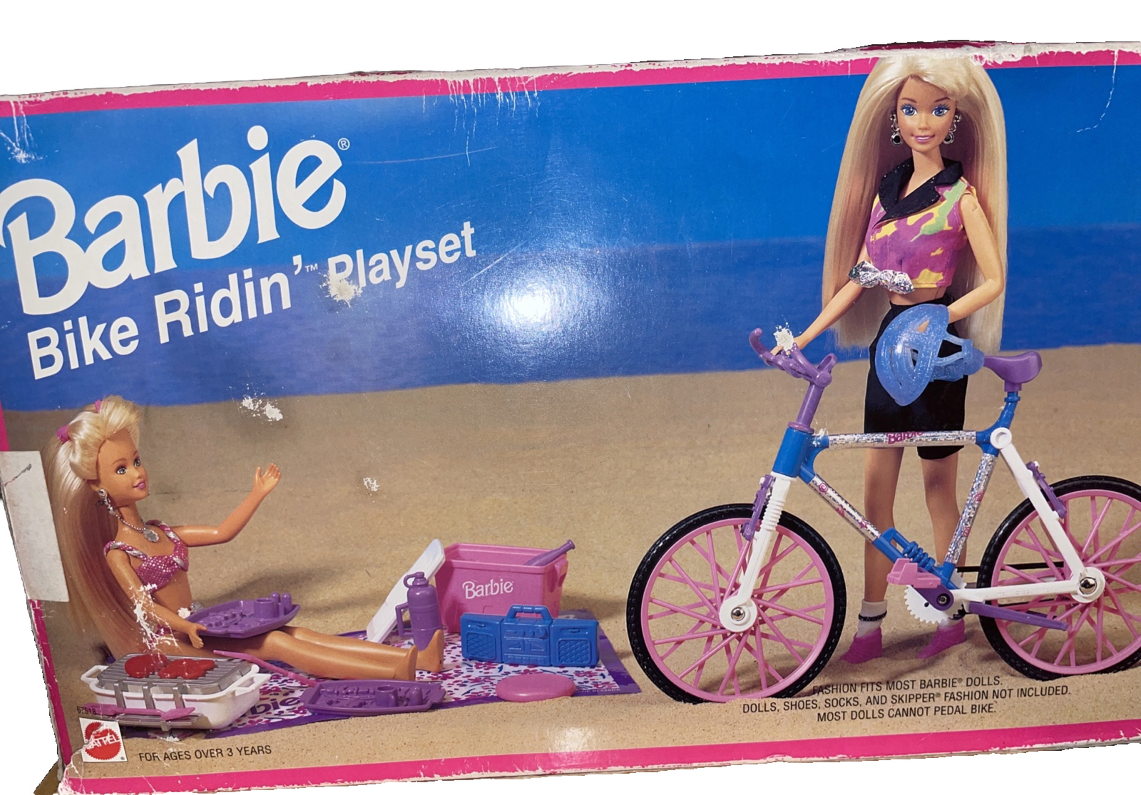 Vtg Barbie Ride Bike Playset Mattel New Old Stock | eBay