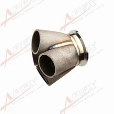 4-1 4 Cylinder Manifold Header Merge Collector Stainless Steel 2.5" V-Band Vband