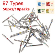 50pcs Fresas salees de diamante redondas para pieza de mano de alta velocida