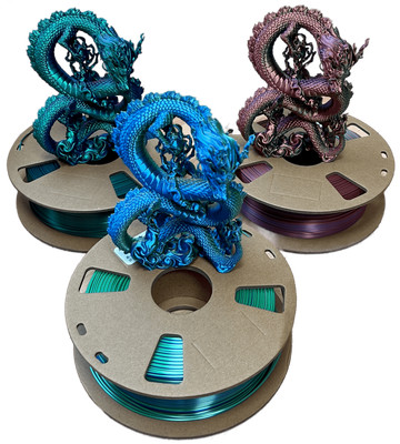 3in1 SILK PLA Filament für 3D Drucker | Dreifarbig Special Magic Effekt - NEU