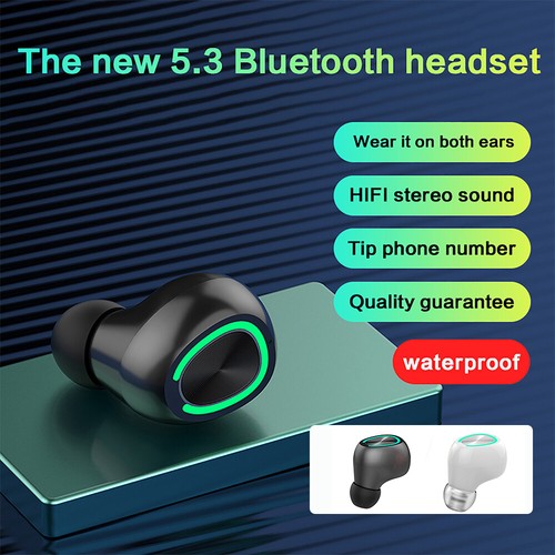 NUOVI auricolari Bluetooth cuffie wireless mini auricolari per iPhone Samsung - Foto 4 di 17