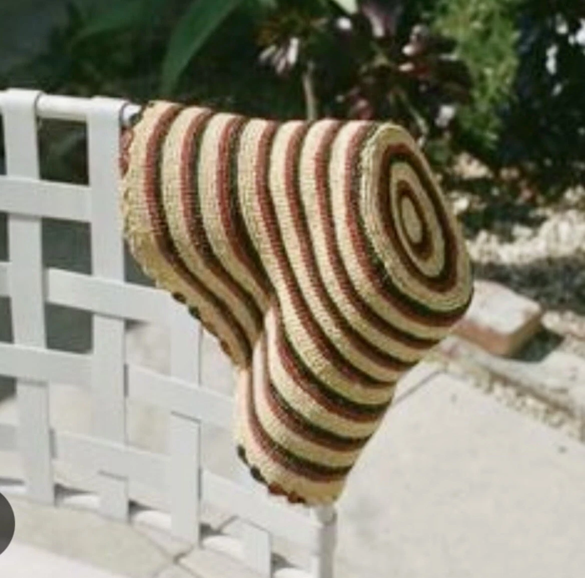 Doen NWT Vigneto Hat in Raffia Stripe