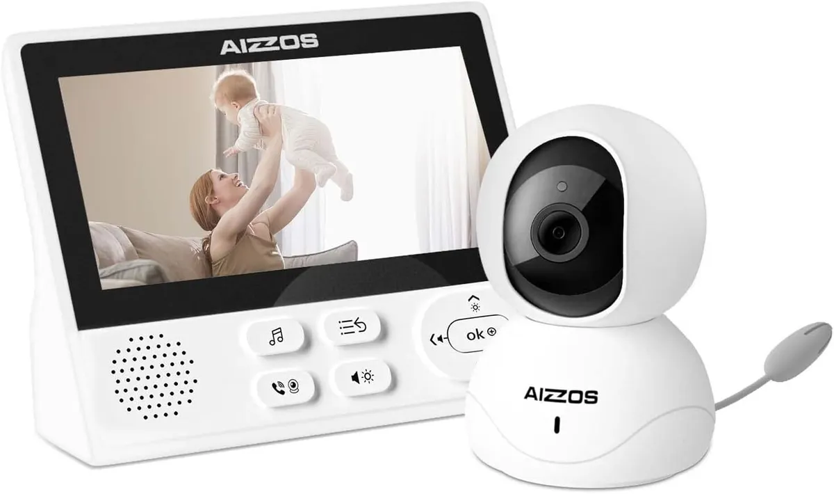 Aizzos Baby Camera Monitor, 720P 5 No WiFi Video Baby Monitor