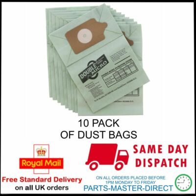 PASST ZU BASILIKUM HENRY JAMES QUALTEX OVATION STAUBSAUGER GRÜN PAPIER STAUBBEUTEL 10ER-PACK pmd
