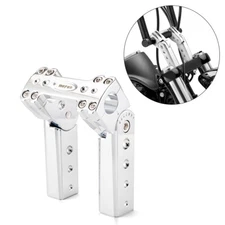 6" Tall Adjustable Pullback Handlebar Riser 1" Clamp For Harley Road King Glide