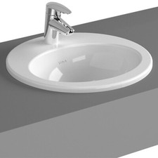 Vitra 5466B003-0001 S20 C/top basin, 43cm Oval 1TH