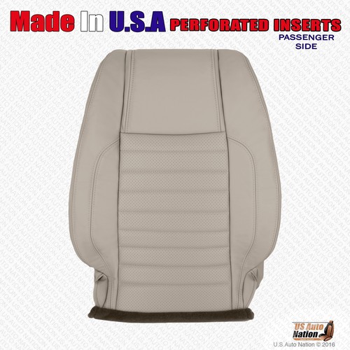2010 to 2014 Ford Mustang GT Front Driver Passenger Perforated Leather Cover Tan - Bild 16 von 20