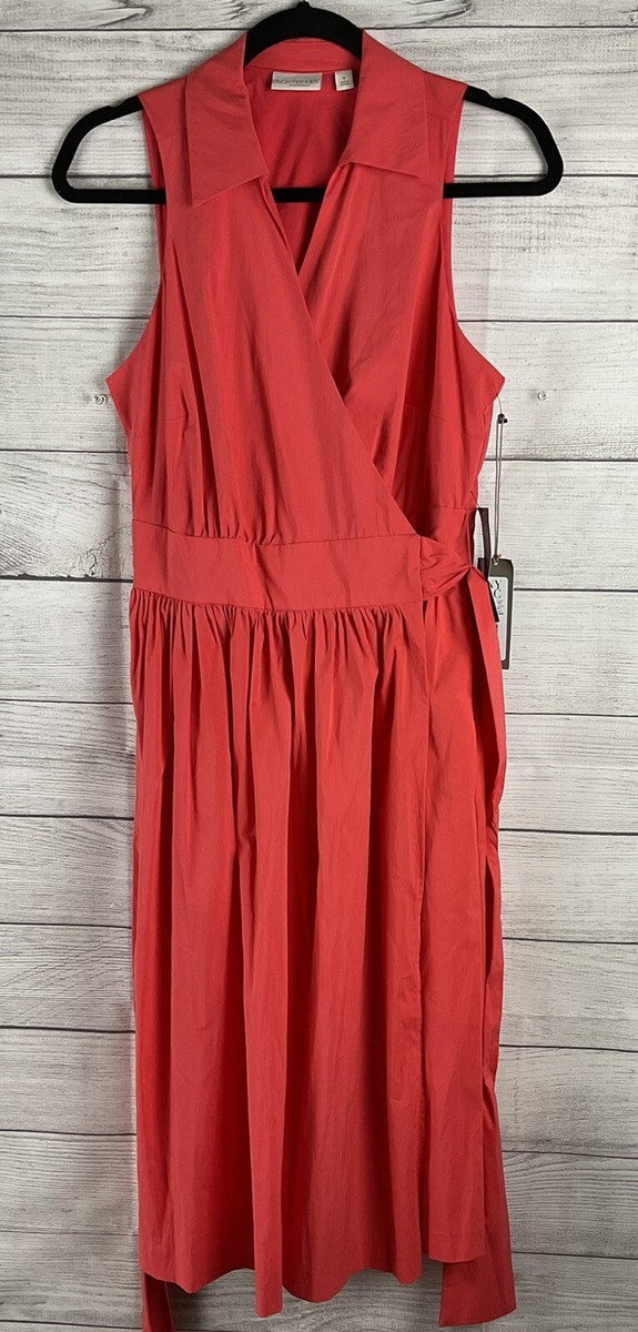 Eva Mendes New York & Co. Women's Coral Sleeveless Tie Back Dress