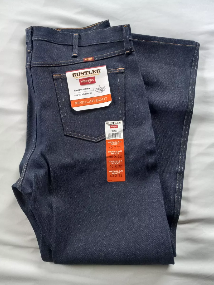 Men's rustler boot store cut jeans