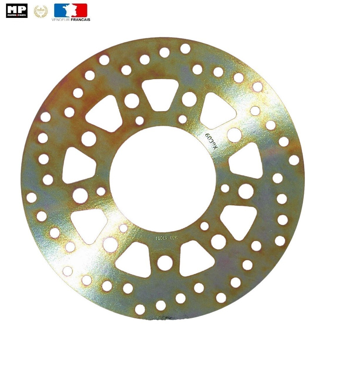 Disque de frein avant Ø230 contre la perte de puissance de freinage Yamaha YZ 490