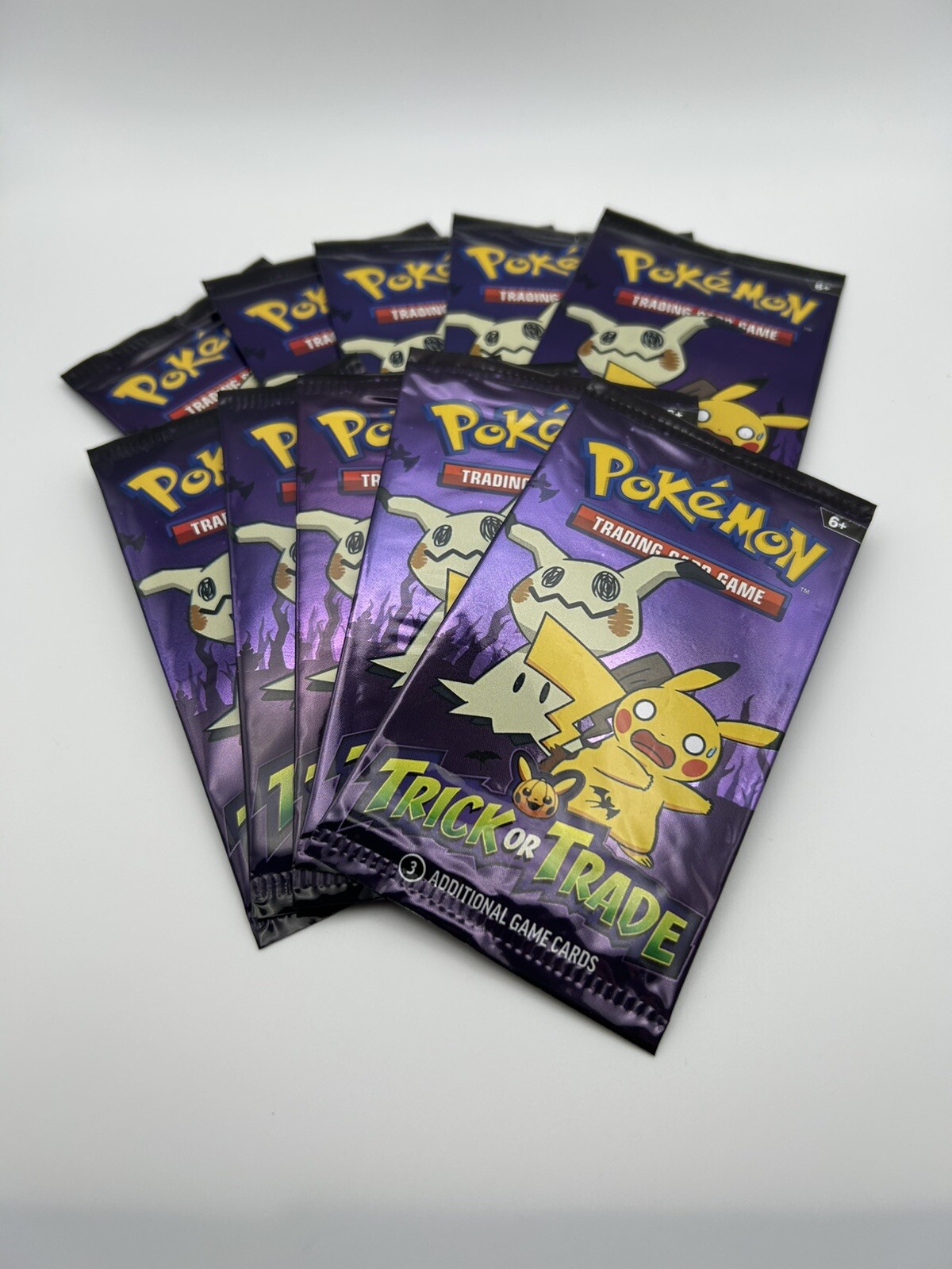 10 Pack Pokemon TCG Trick or Trade Booster Packs 2023 Halloween Card Lot Bundle