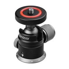 Andoer Aluminum Alloy Tripod Ball Head Mount Panoramic 360  Swivel 180  A7Y0