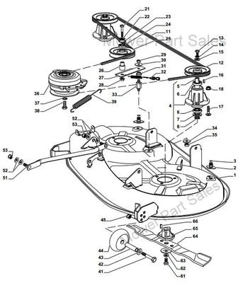 Cutter Deck Drive Belt ATCO Atco GT38H GT38HR Side Discharge only 135061504/0
