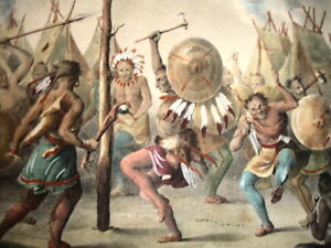 Sioux Indians Lithography Original 1851 America Dance Ebay