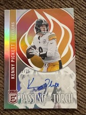 2023 Panini Donruss Elite Kenny Pickett, - Passing the Torch Signatures /25 AU