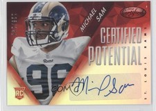 2014 Certified Potential Mirror Signatures Red /149 Michael Sam #P-MS Auto b5y