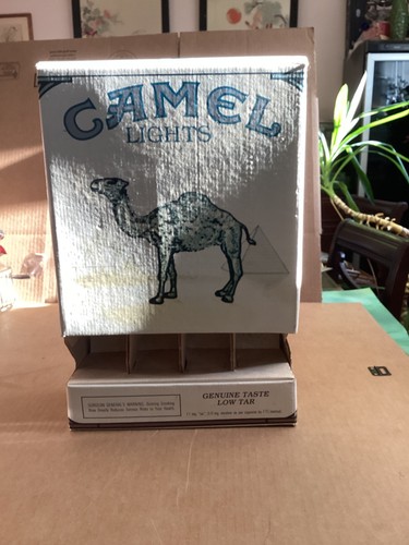 RJR Camel Lights Vintage Cardboard Retail Cigarette Display Box 1994 15.5”x10”