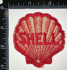 Vintage Shell Gasoline Service Station Motor Fuel Ad Advertising Coverall Patch