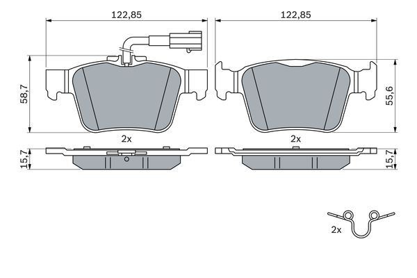 Bosch 0986424848 Brake Pad Set (Bp2397) - Image 18