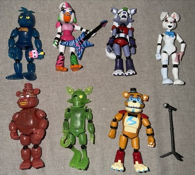 Five Nights at Freddy's Action Figure Lot Glamrock Freddy Vanny