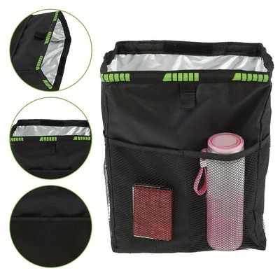 waterproof Car Trash Can Litter Bin Garbage Bag Waste Storage Organizer Pocket