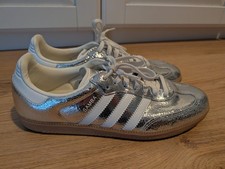 Adidas Samba OG Gr 46 2/3 Silber Sneaker Silver Met-White-Core White