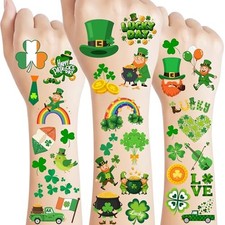 160 PCS St Patrick's Day Temporary Tattoos, Irish Party Favors
