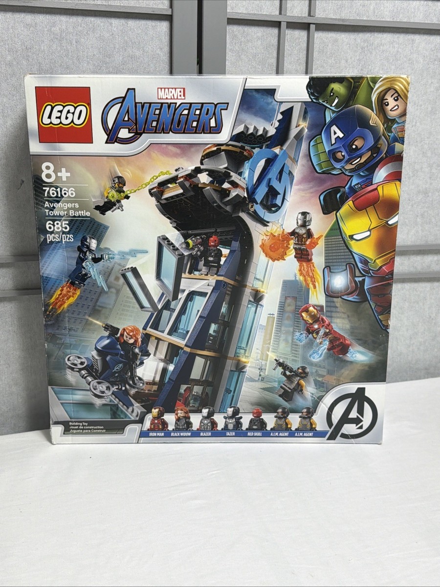 Lego Marvel Avengers Tower Battle- Set # 76166 - New In Sealed Box