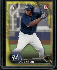 2016 Bowman #BP30 David Denson Prospects Yellow