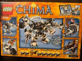 LEGO LEGENDS OF CHIMA 70223 Icebite's Claw Driller. New. Sealed.