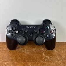 Sony Playstation 3 PS3 Authentic OEM Dualshock PS3 Black Controller CECHZC2U