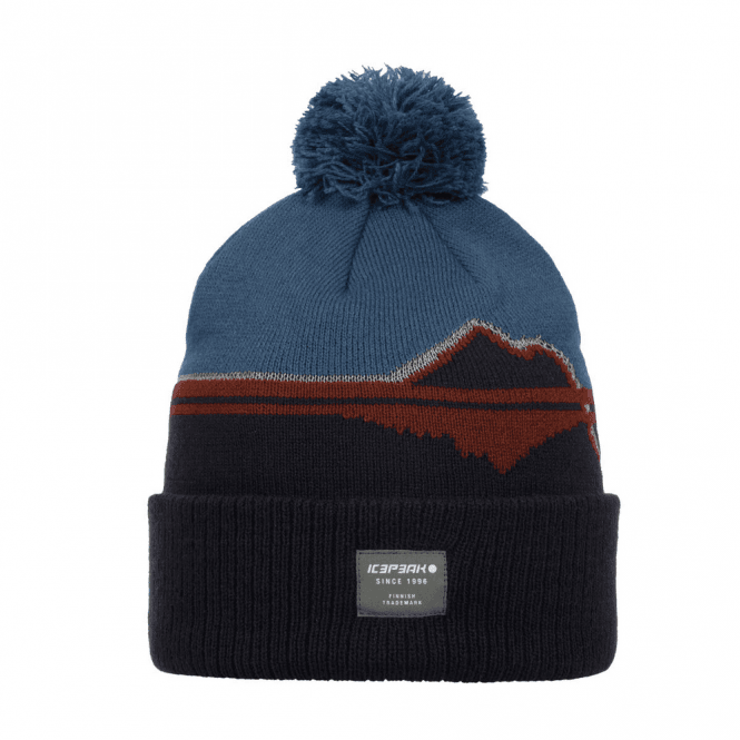 Icepeak Junior Hallsberg Pompom Beanie: Dark Blue