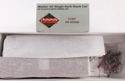 Proto 2000 21207 HO Life Like GN Mather 40' Single Deck Stock Car # 55034 Kit | Zustand: New