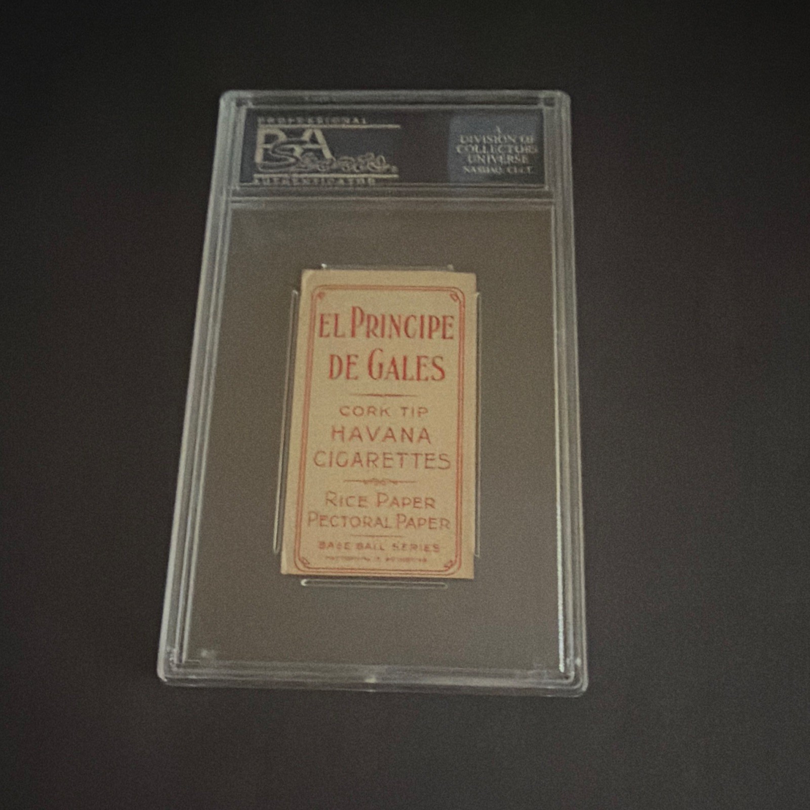 El Principe de Gales T206 Fred Payne Baseball Card PSA 4 Cert 24074277 view 2