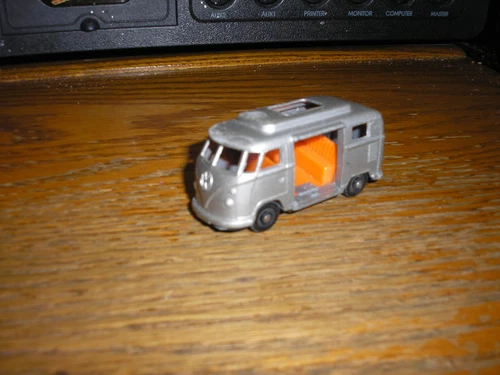 NICE Vintage Matchbox Lesney Series No. 34 Volkswagen Camper Silver Free SHIP