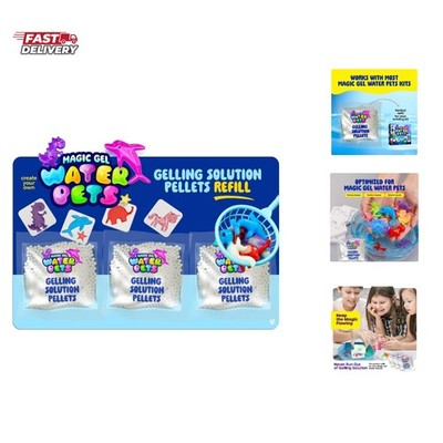Aqua Fairy Water Pets Solution Refill - 3 Pack Magic Elf Toy Powder Kit - Opt...