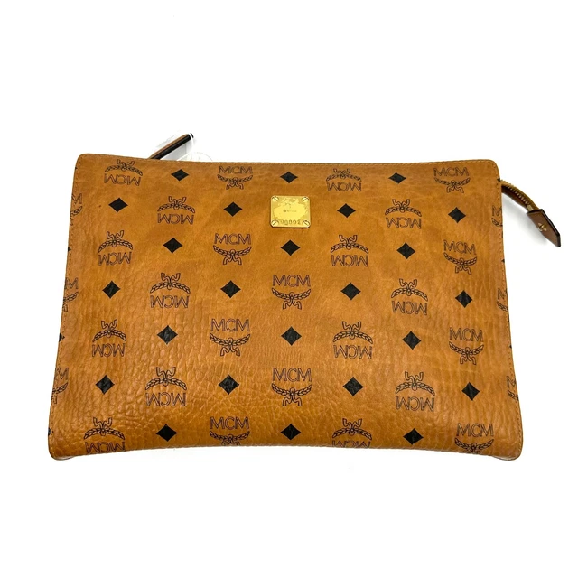 8.18 Live MCM Bags Clutch Bag Brown B032